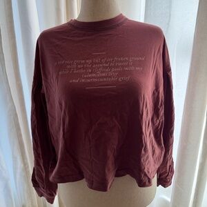 The Lakes Red Cropped Shirt